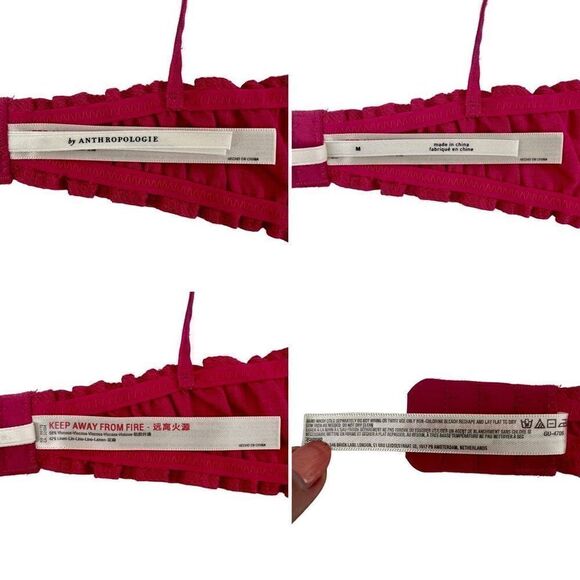 NWT Anthropologie Ruched Sweetheart Bralette - Picture 7 of 12